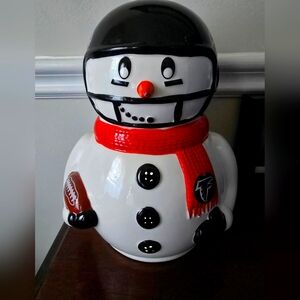Atlanta Falcons NFL Ceramic Snowman Christmas Holiday football decor